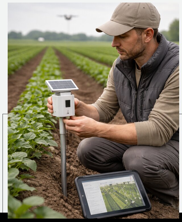 IoT мониторинг сельскохозяйственных полей и контроля в Новоуральске